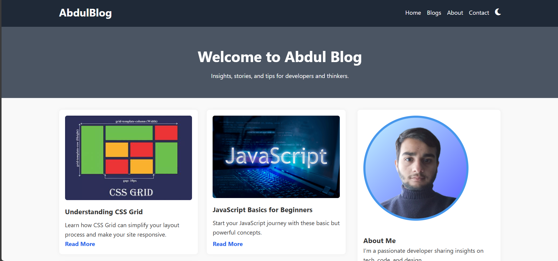 Responsive Blog Preview
