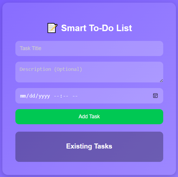 Smart To-Do List Preview